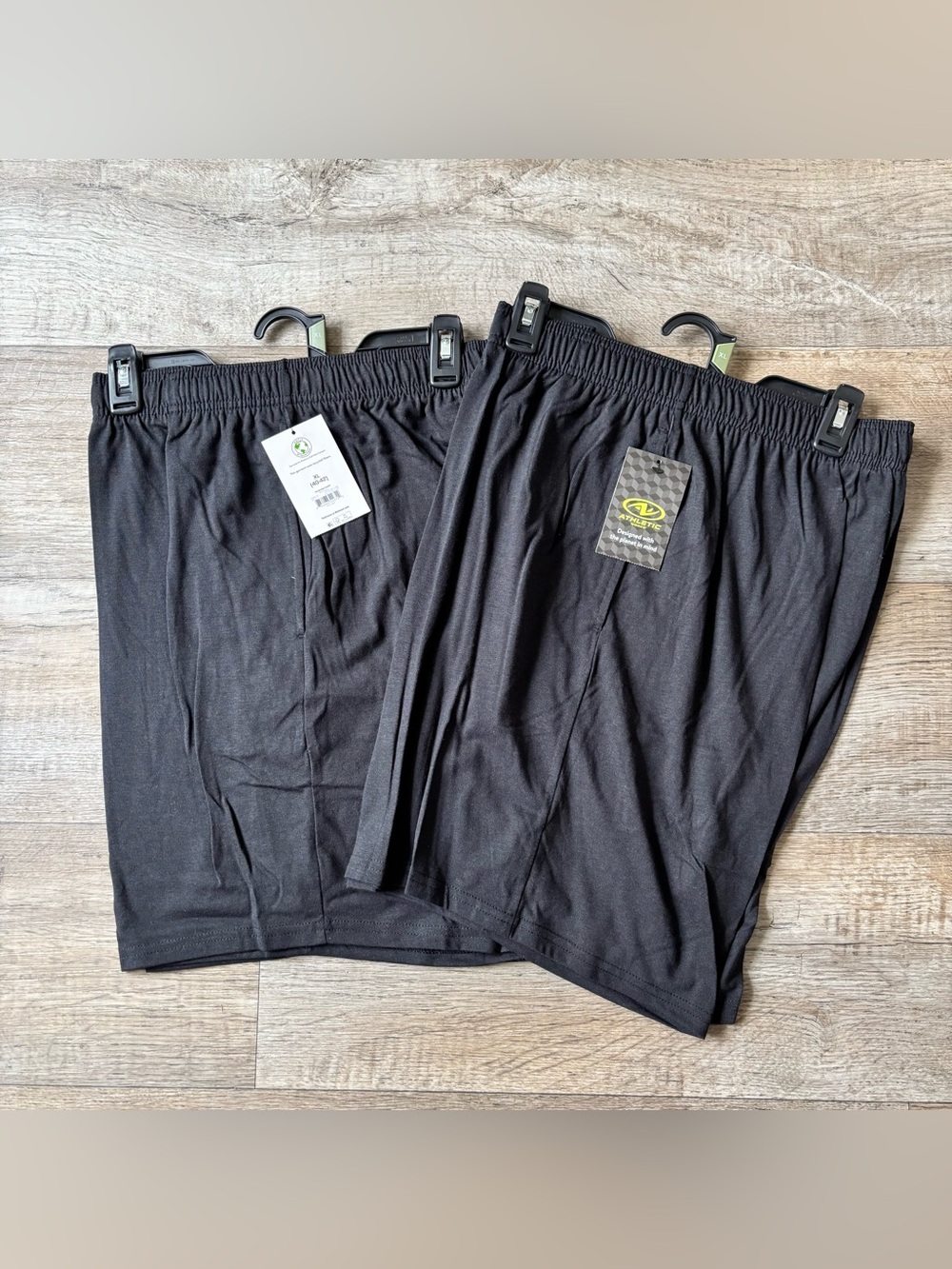 Athletic Works Men’s inseam 9” Activewear shorts black XL Bundle